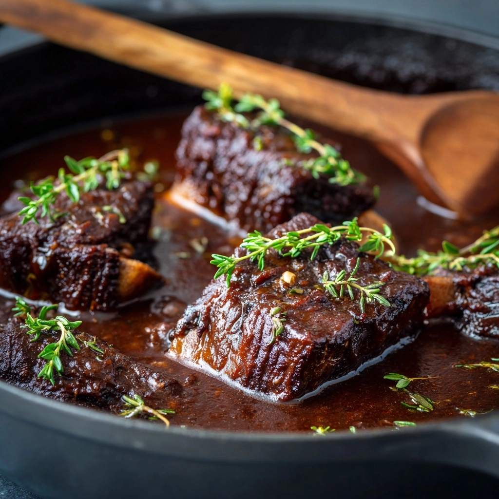 Braised Lamb Shanks with Herb Infusion Recipe - Recipe Image