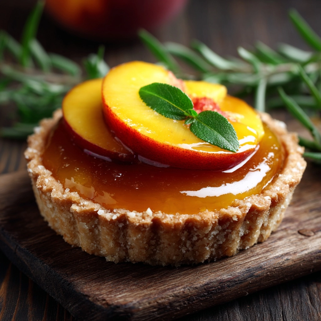 Mini Brown Butter Peach Tarts Recipe - Recipe Image