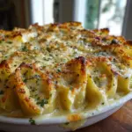 Garlic Butter Chicken Alfredo Stuffed Shells Recipe