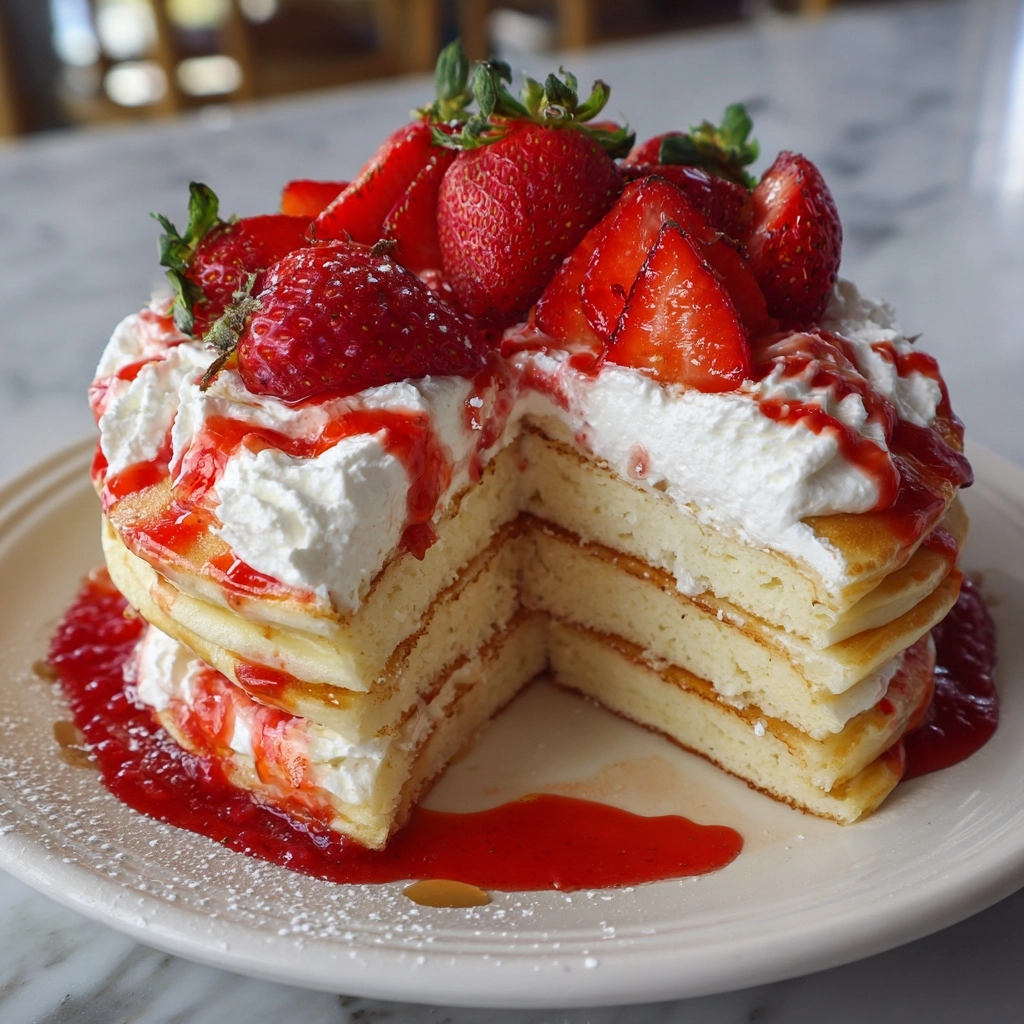 Strawberry Cheesecake Pancakes Recipe - Recipe Image