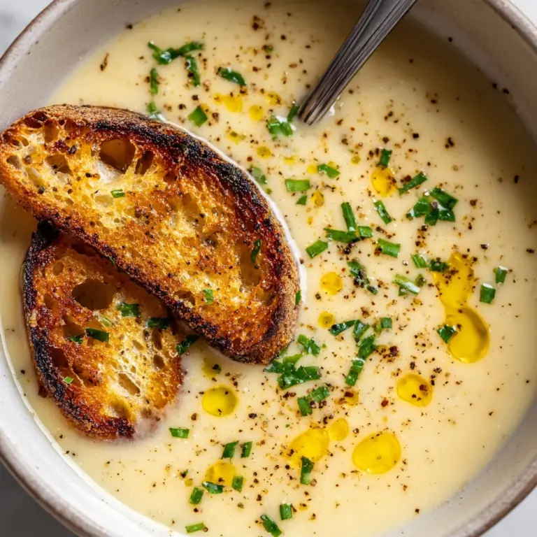 Country French Garlic Soup Recipe