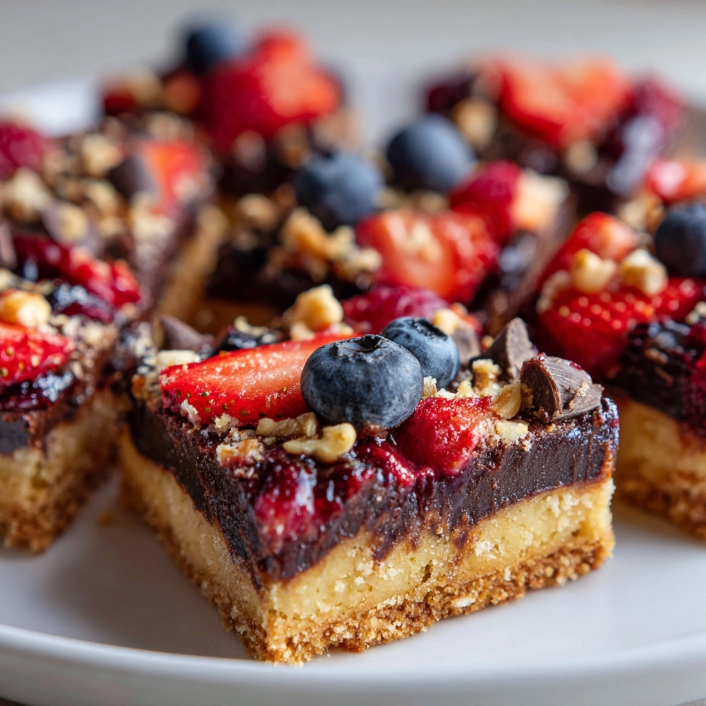Chocolate Berry Bars Recipe - Recipe Image