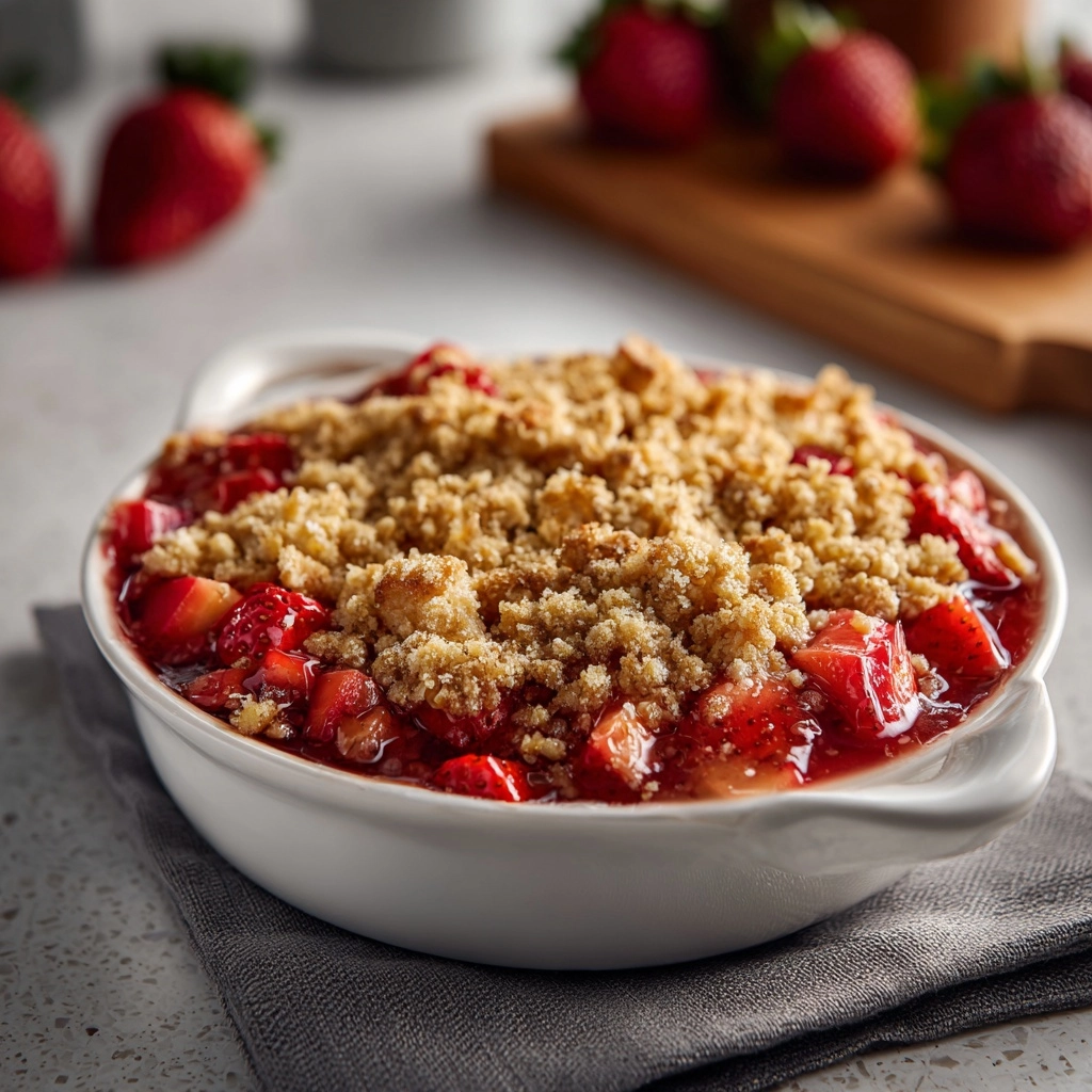 Strawberry Rhubarb Crisp Recipe