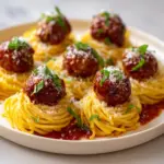 Meatballs in Spaghetti Nests Recipe