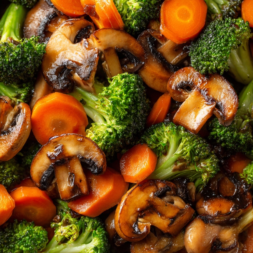 Broccoli, Carrot, and Mushroom Stir-Fry Recipe