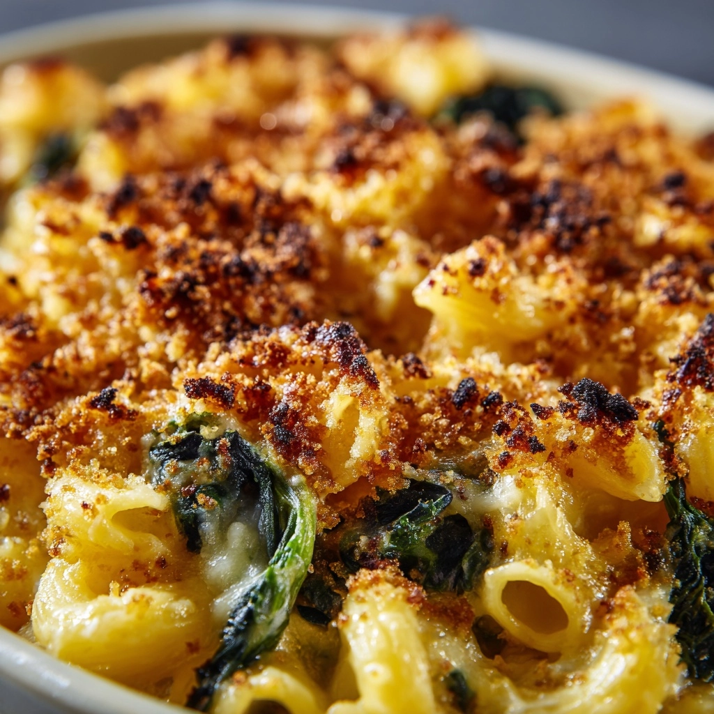 Swiss Chard and Roasted Garlic Mac and Cheese Recipe