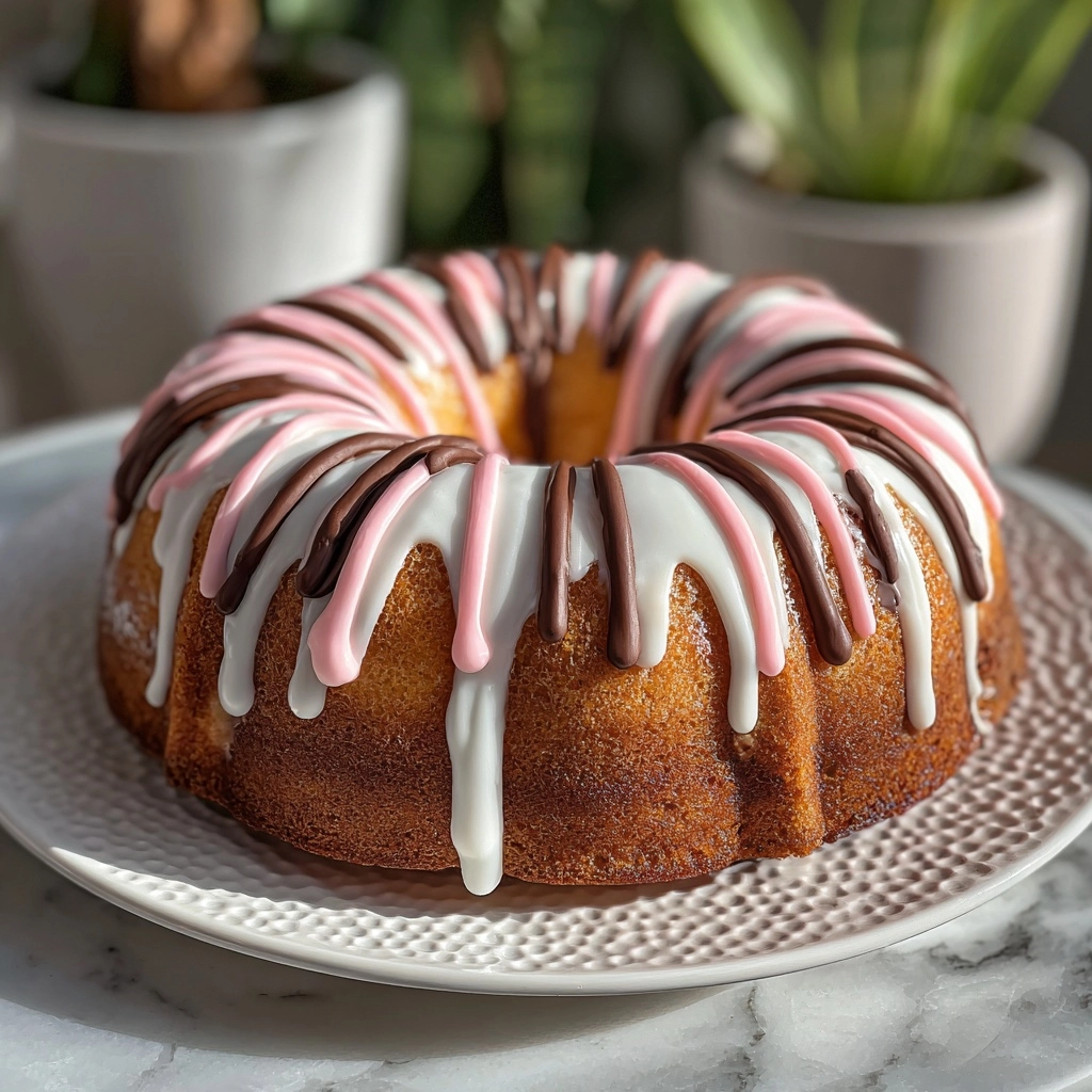 Neapolitan Pound Cake Recipe - Recipe Image