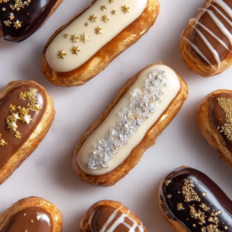 Chocolate Éclairs with Vanilla Filling Recipe