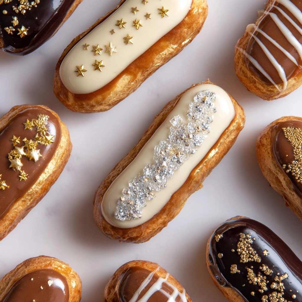 Chocolate Éclairs with Vanilla Filling Recipe