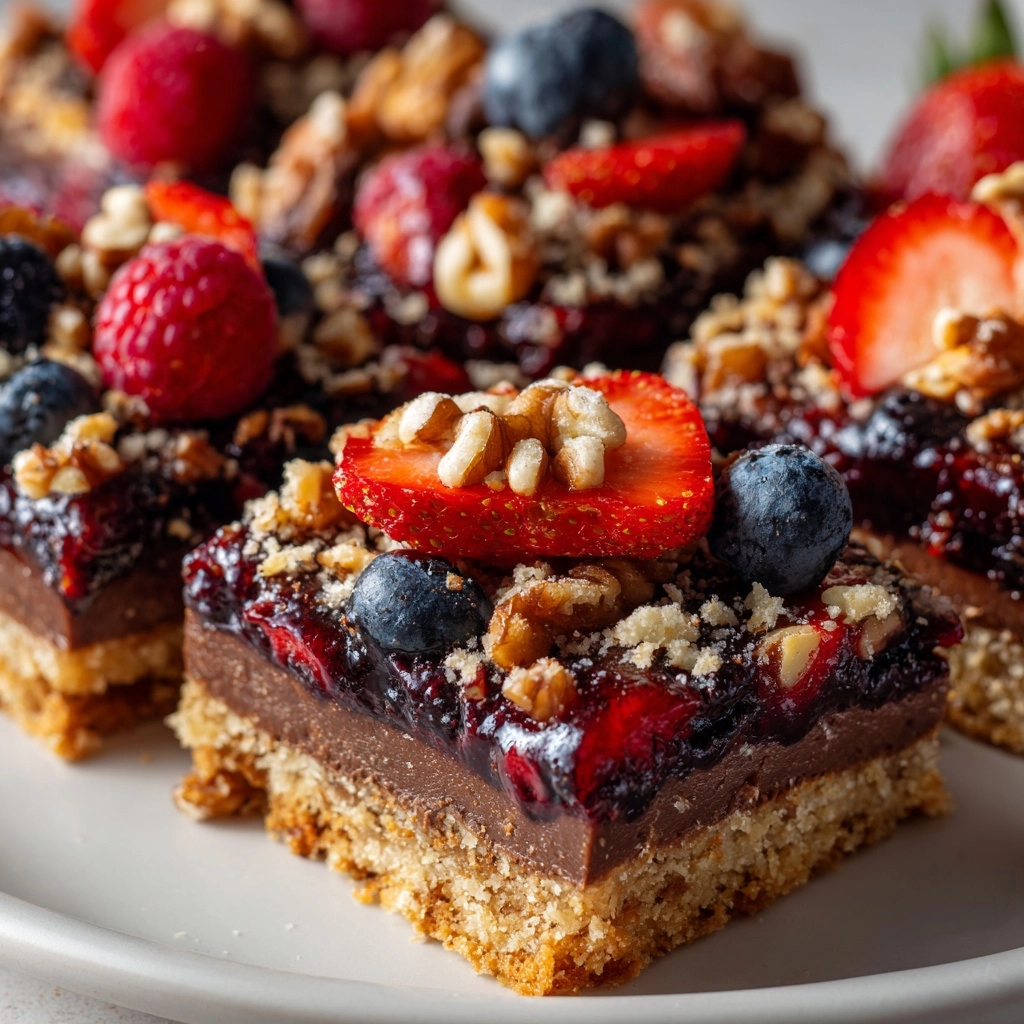 Chocolate Berry Bars Recipe - Recipe Image