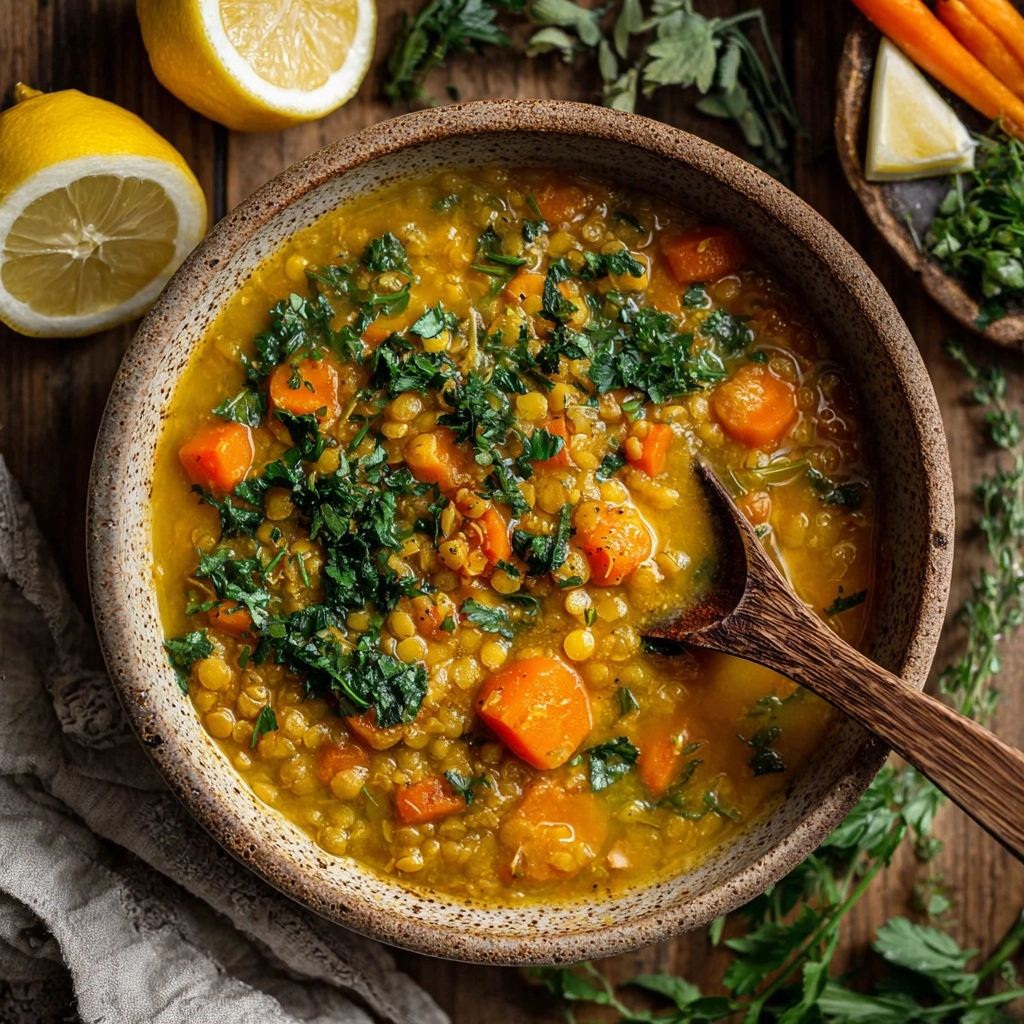 One-Pot Golden Lentil Soup Recipe - Recipe Image
