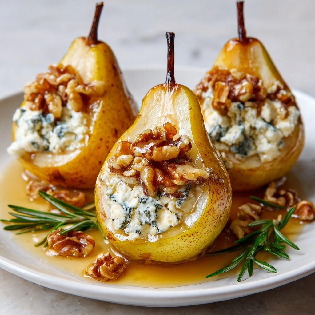 Blue Cheese Stuffed Pears Recipe - Recipe Image