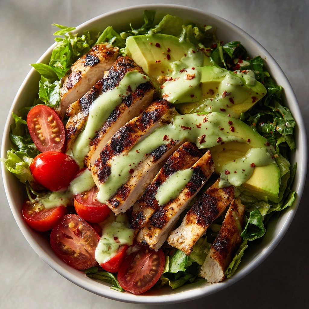 Grilled Chicken & Avocado Salad Bowl Recipe - Recipe Image