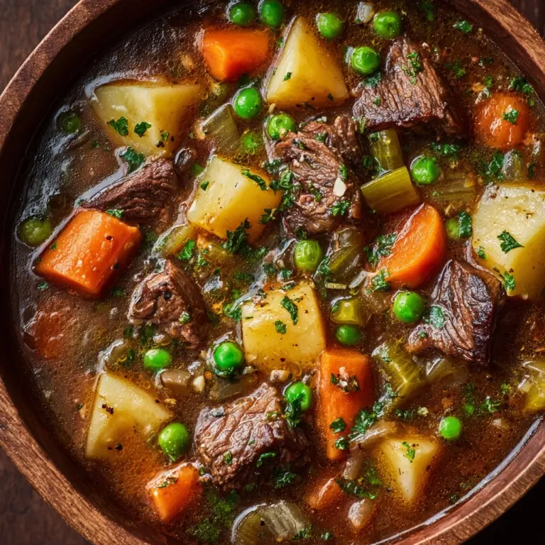 Crockpot Vegetable Beef Soup Recipe