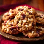 White Chocolate Cranberry Oatmeal Cookies Recipe