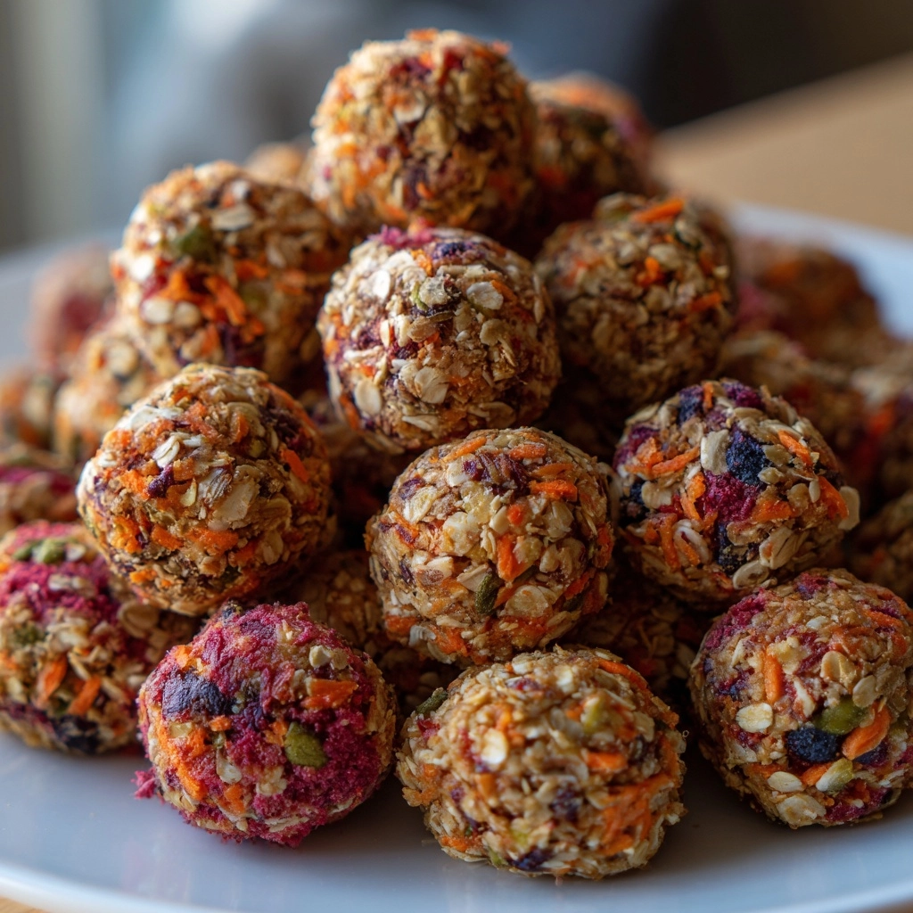 Blueberry, Strawberry, and Carrot Balls for Dogs Recipe - Recipe Image