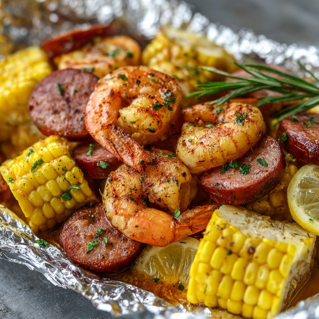 Shrimp Boil Foil Packets Recipe
