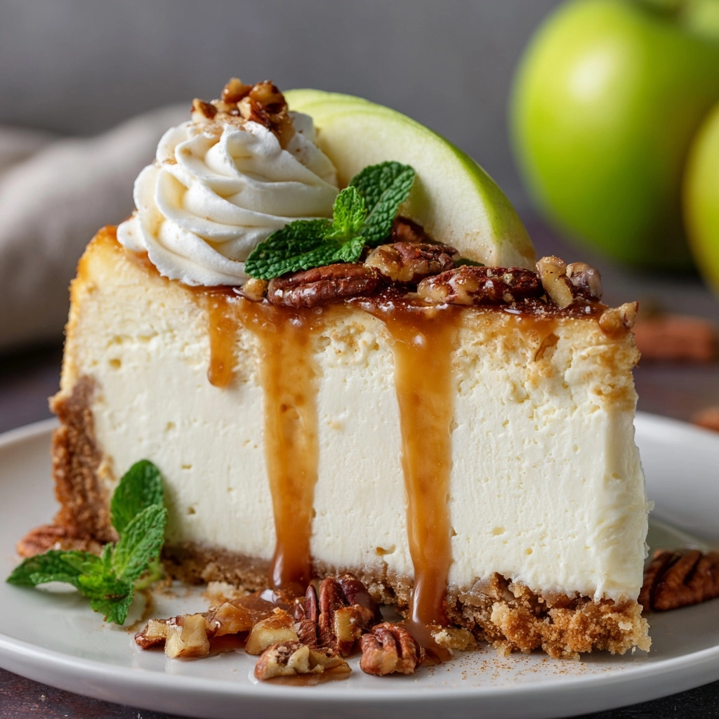 Caramel Apple Blondie Cheesecake Recipe - Recipe Image