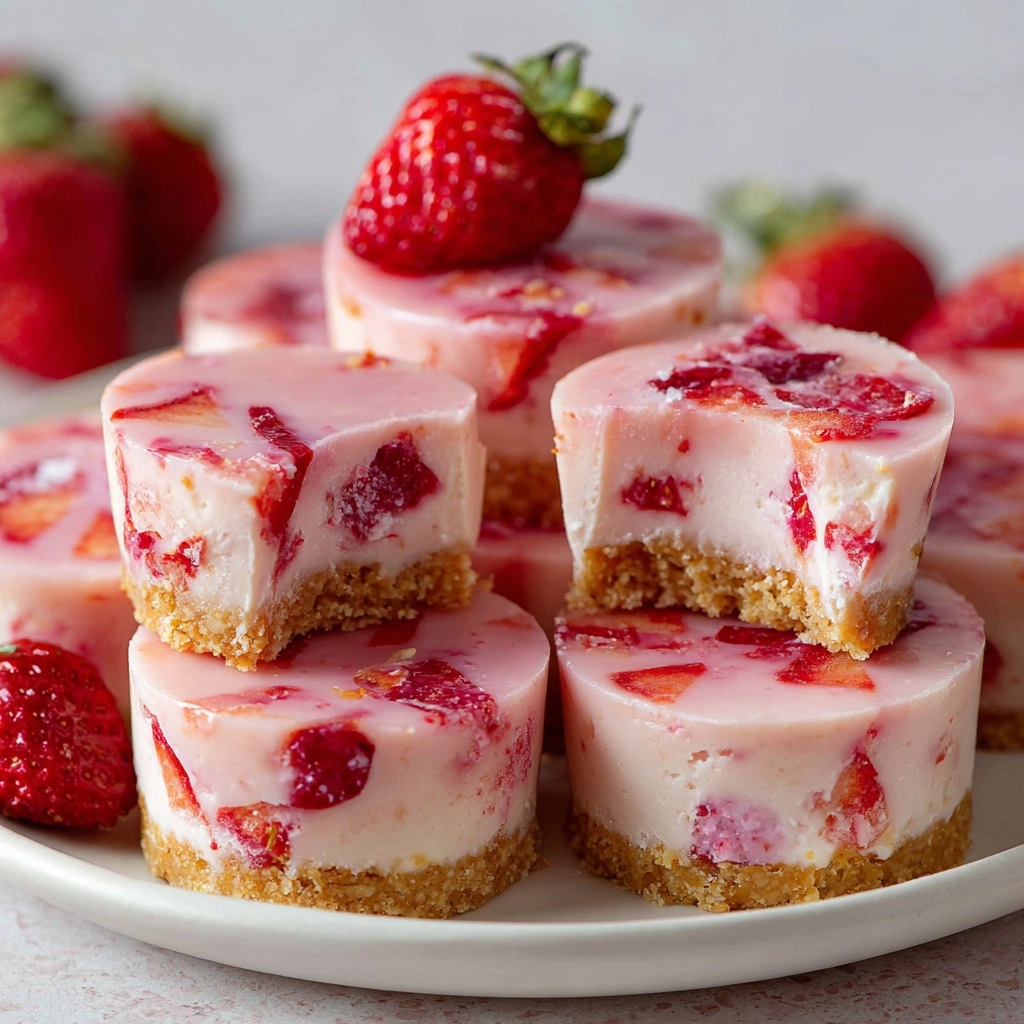 Strawberry Yogurt Bites Recipe - Recipe Image