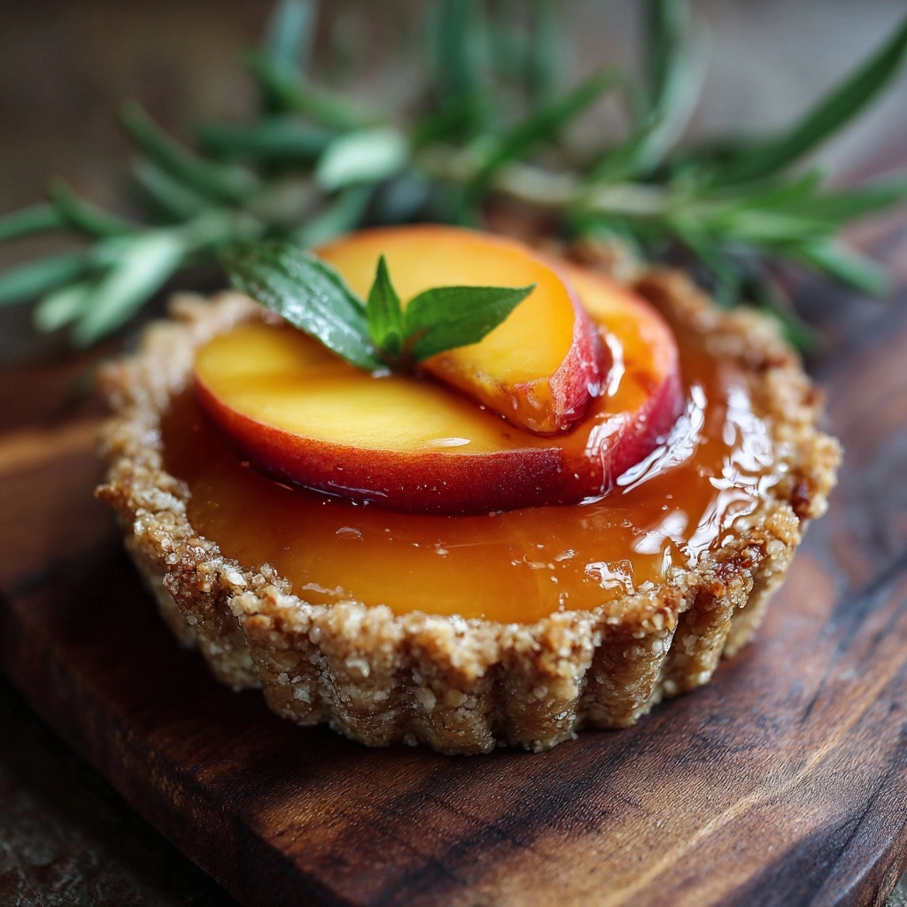 Mini Brown Butter Peach Tarts Recipe - Recipe Image