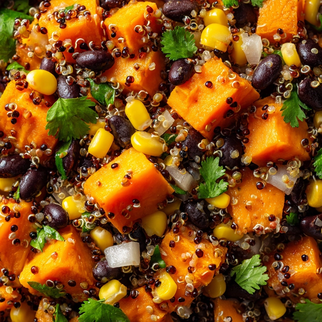 Roasted Sweet Potato Black Bean Quinoa Salad Recipe - Recipe Image