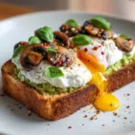Vegan Avocado Toast with Mushrooms and Vegan Ricotta Recipe