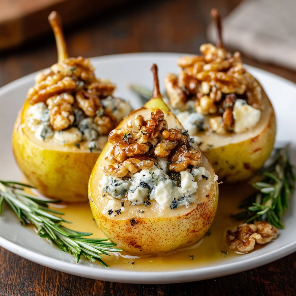 Blue Cheese Stuffed Pears Recipe - Recipe Image