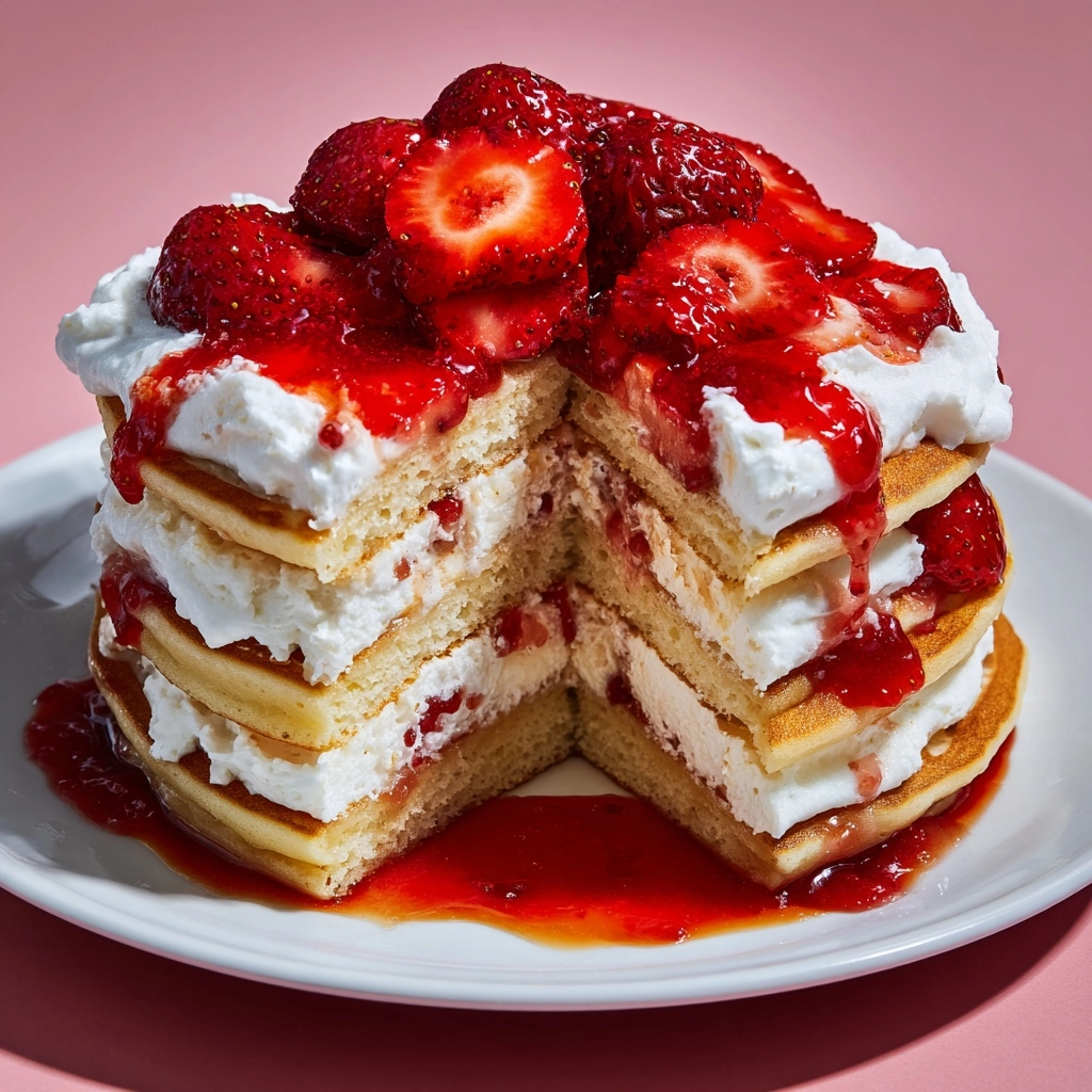 Strawberry Cheesecake Pancakes Recipe - Recipe Image