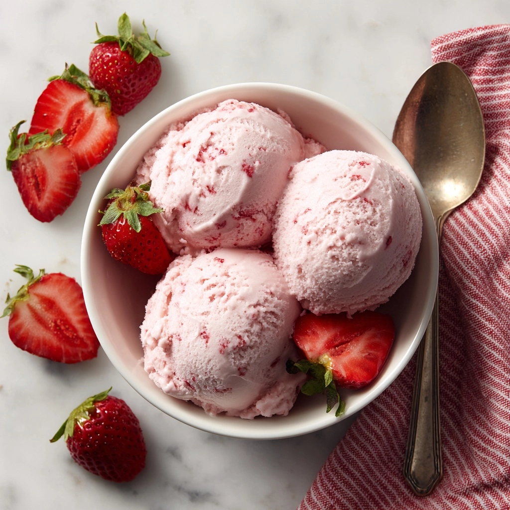 Strawberry Frozen Yogurt Recipe - Recipe Image
