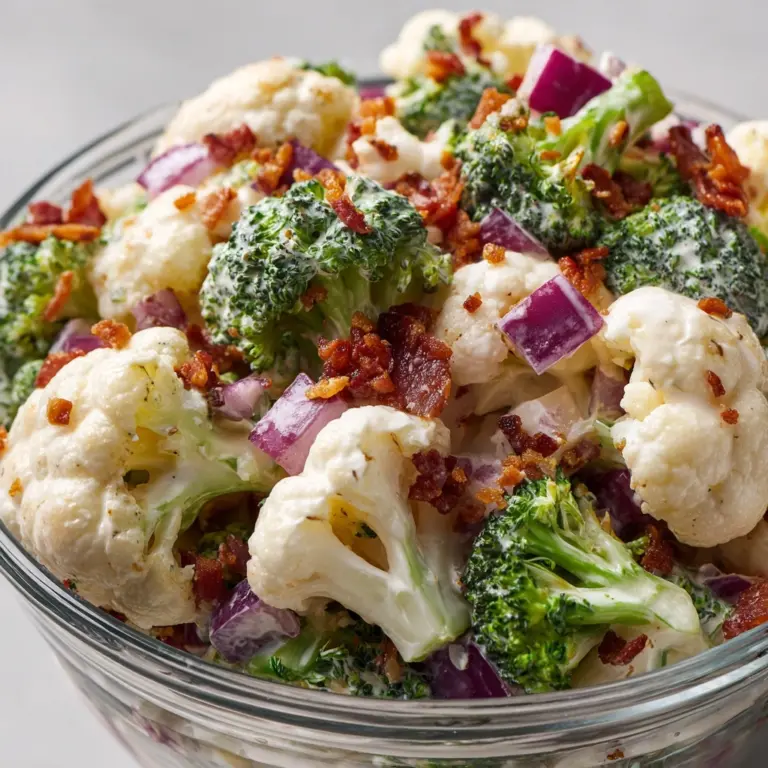 Broccoli Cauliflower Salad Recipe