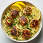 Greek Chicken Meatballs with Lemon Orzo: Bright, Herby & Full of Flavor Recipe