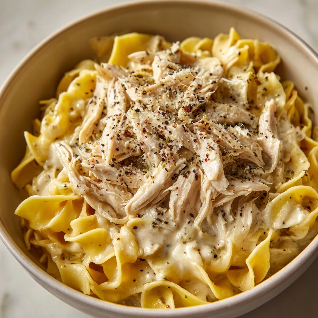 Amish Chicken & Noodles Recipe - Recipe Image