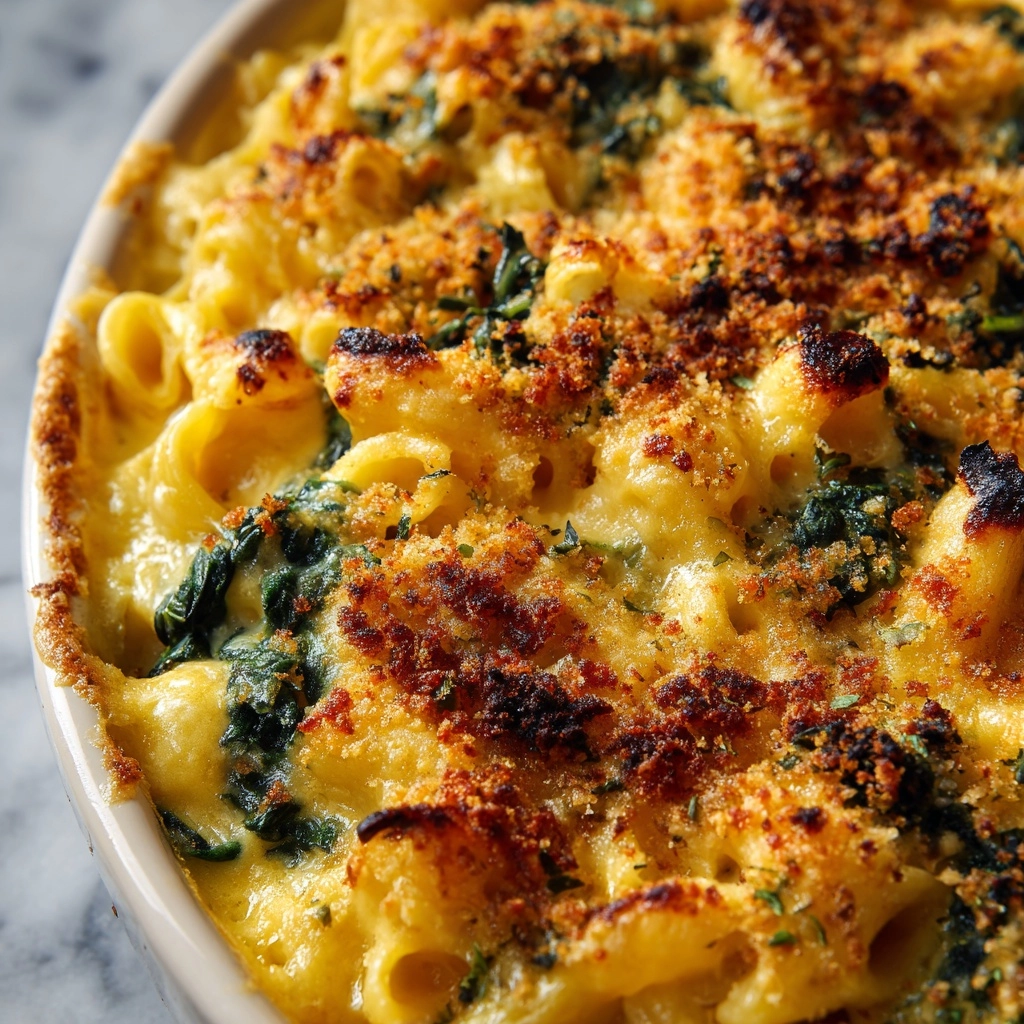 Swiss Chard and Roasted Garlic Mac and Cheese Recipe - Recipe Image