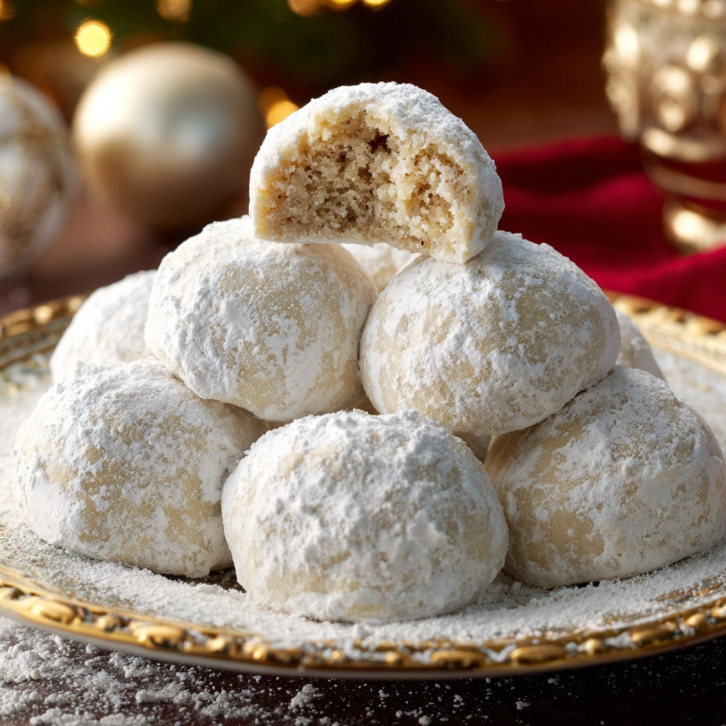 Sweetened Condensed Milk Snowball Cookies Recipe - Recipe Image