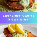 Lemon Pecorino Crusted Chicken with Creamy Lemon Sauce Recipe