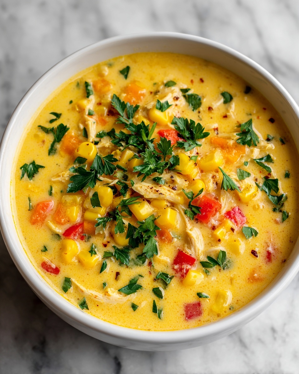Creamy Chicken Corn Chowder Recipe - Recipe Image