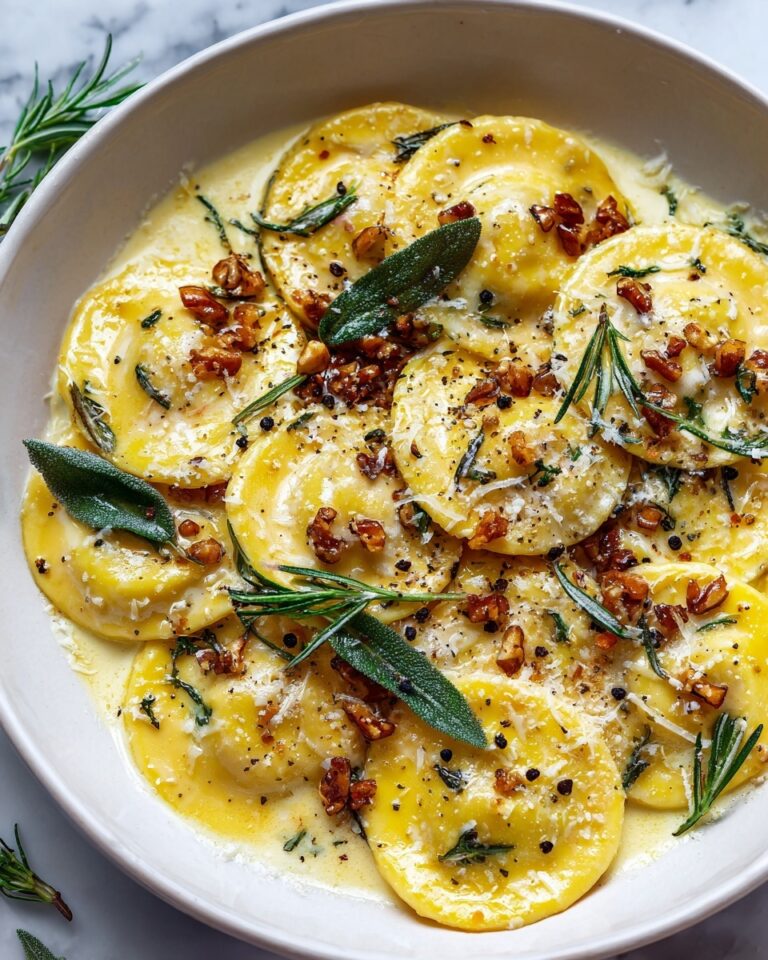 Ravioli with Sage Butter Sauce Recipe