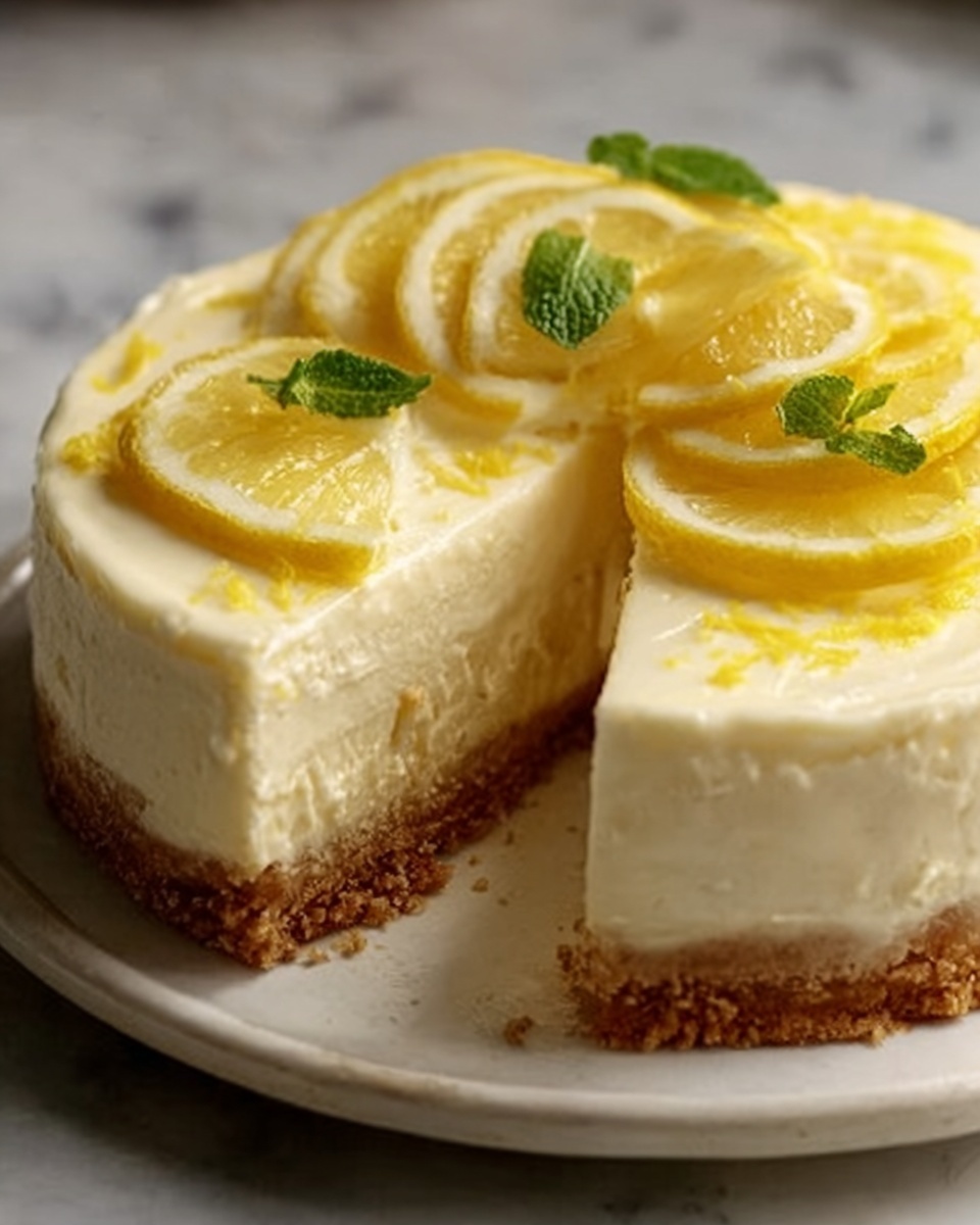 Lemon Cheesecake Cake Recipe - Recipe Image