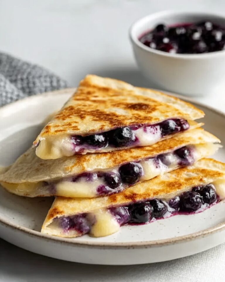 Blueberry Breakfast Quesadilla Recipe