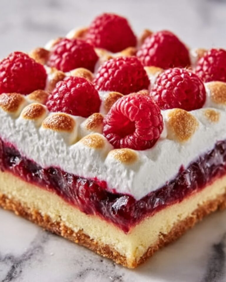 Double Raspberry Meringue Bars Recipe