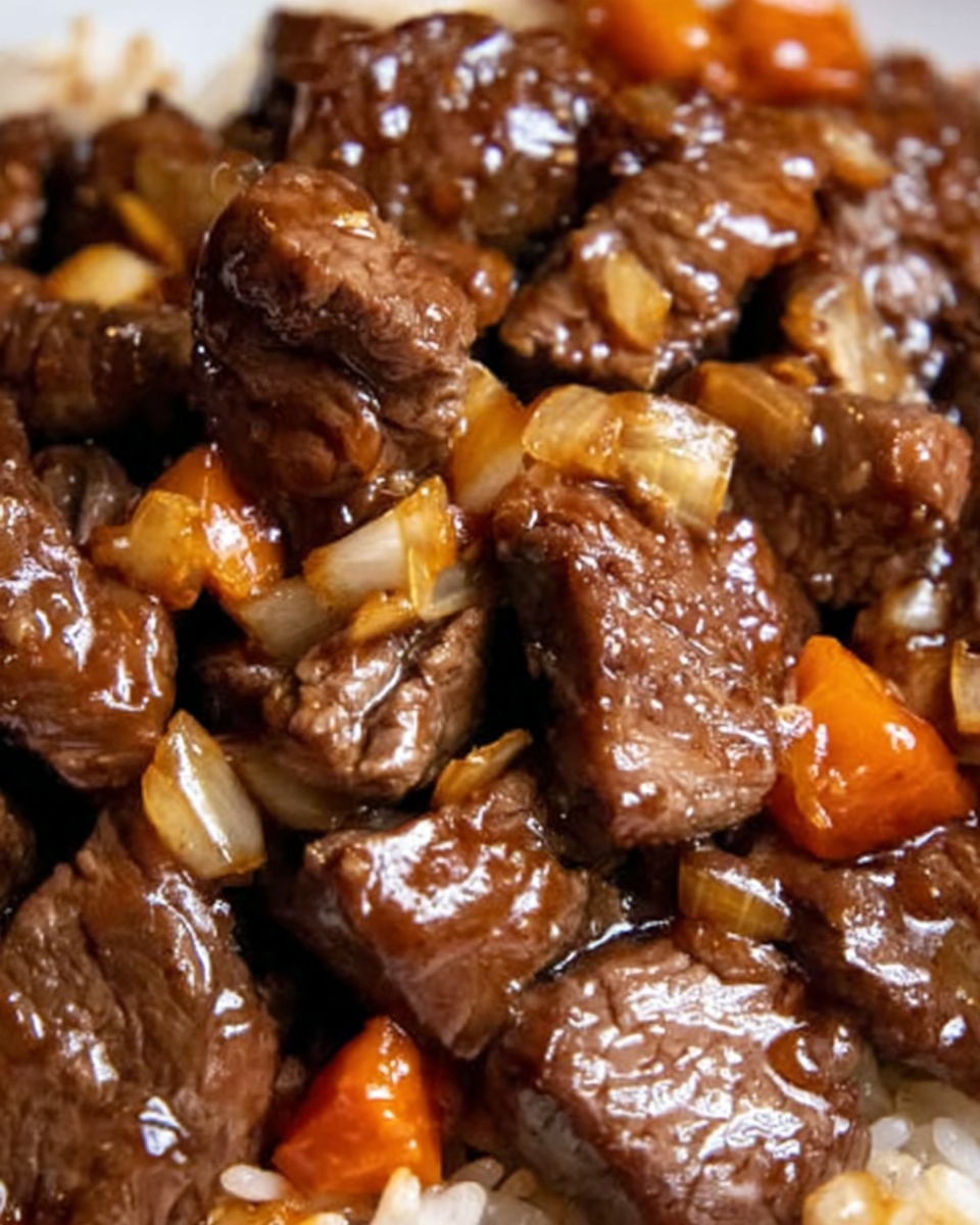 High Protein Beijing Beef Rice Bowls Recipe - Recipe Image