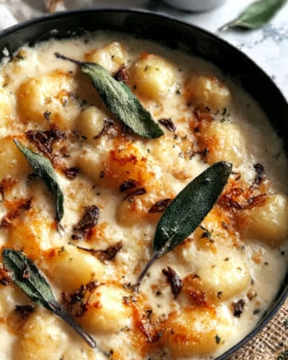 Gnocchi with Truffle Parmesan Sauce Recipe - Recipe Image