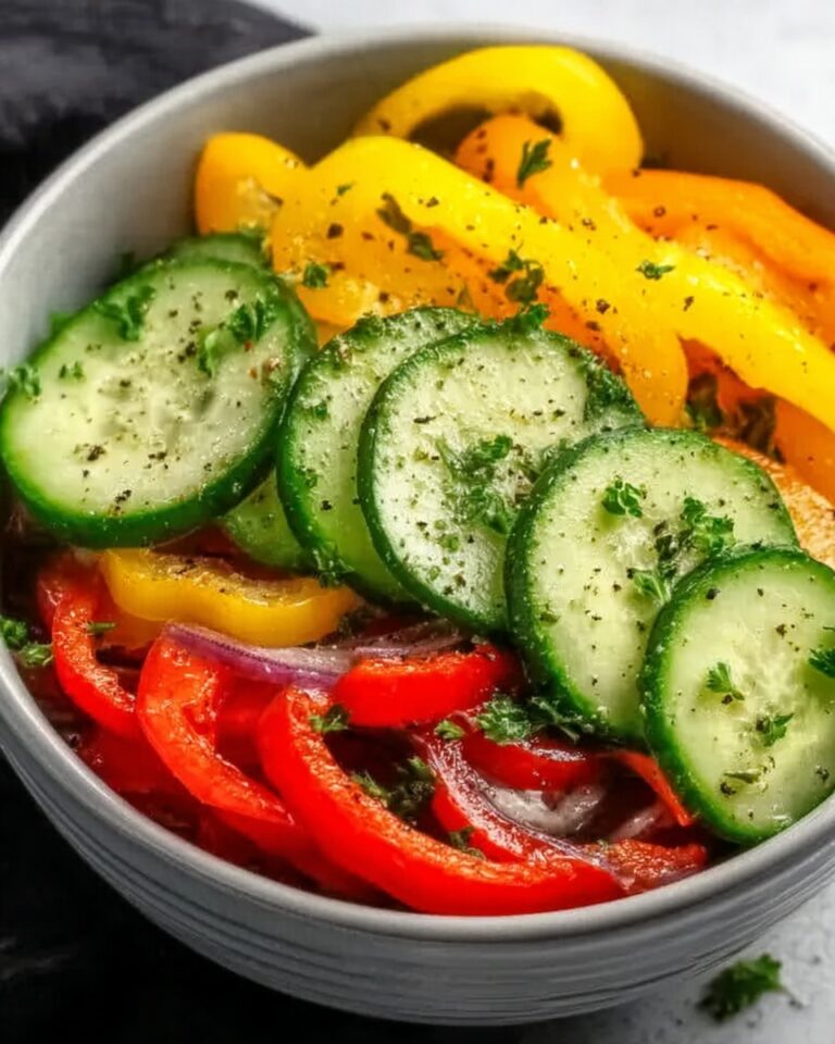 Cucumber Sweet Pepper Salad Recipe