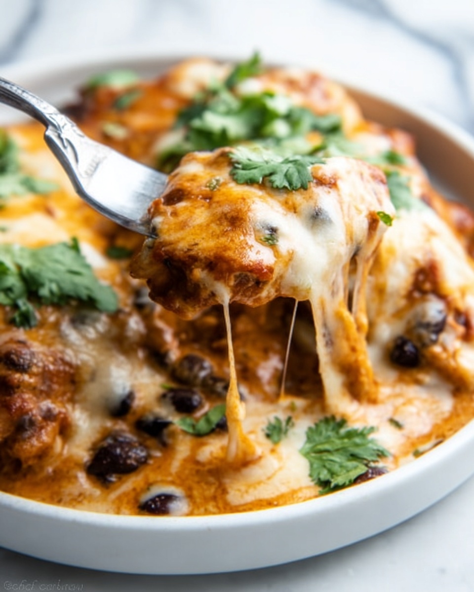 Creamy Enchilada Burrito Skillet Recipe - Recipe Image
