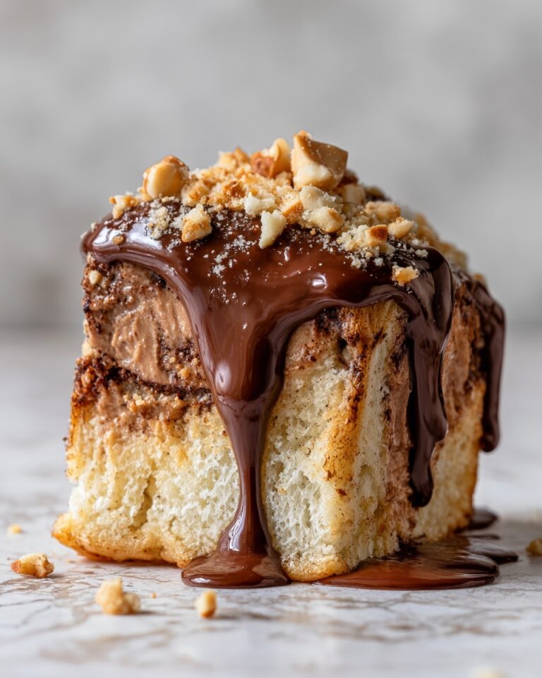 Ferrero Rocher Cinnamon Rolls with Nutella Drizzle Recipe