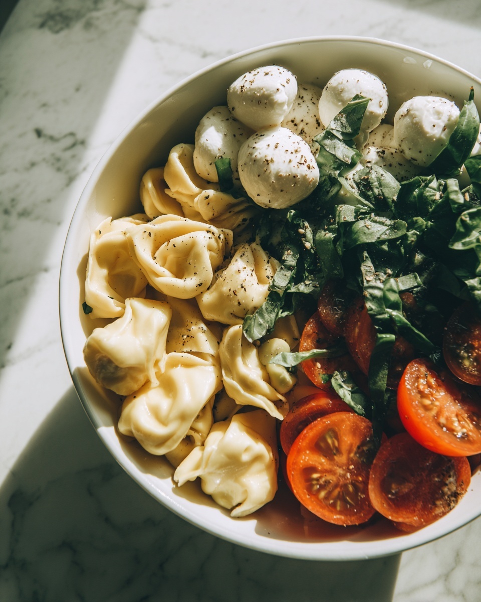 Tortellini Caprese Salad Recipe - Recipe Image