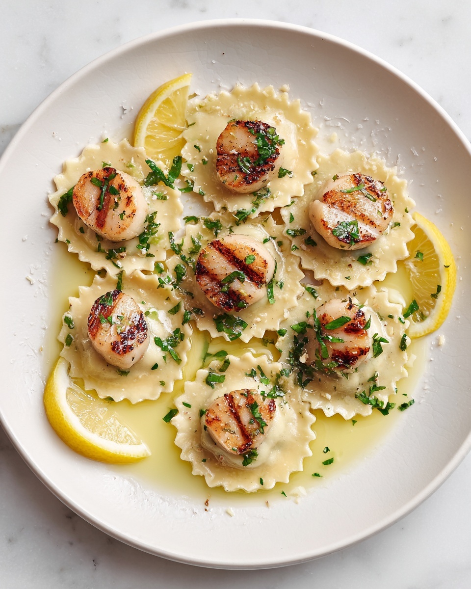 Lobster Ravioli with Lemon Butter Sauce Recipe - Recipe Image