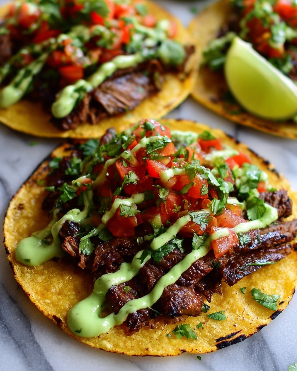 Mexican Tostadas de Carne Asada Recipe - Recipe Image