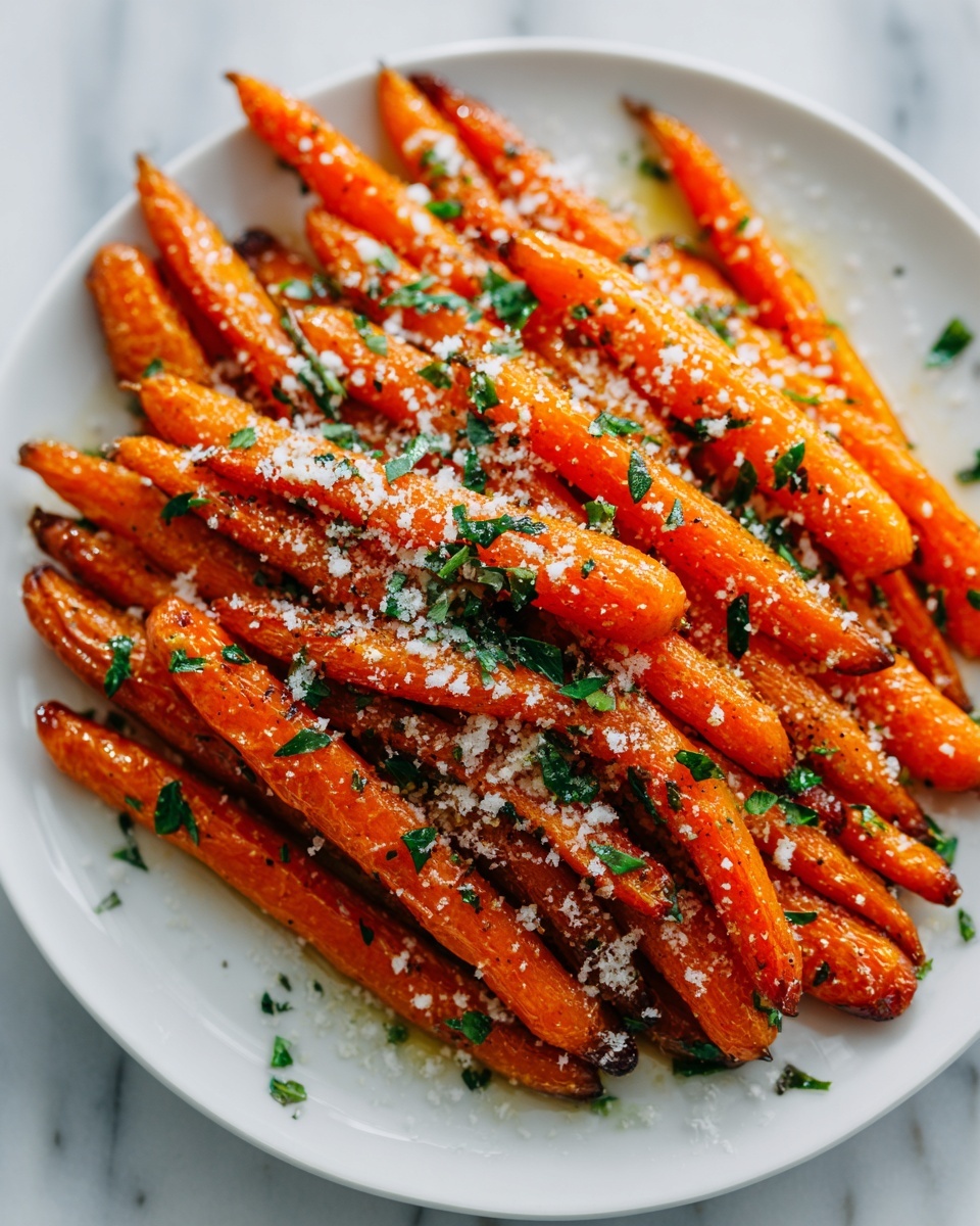 Parmesan Garlic Roasted Carrots Recipe - Recipe Image