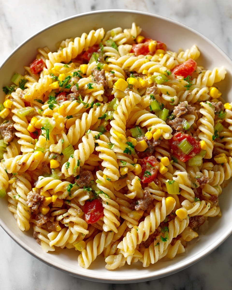 Cowboy Pasta Salad Recipe - Recipe Image